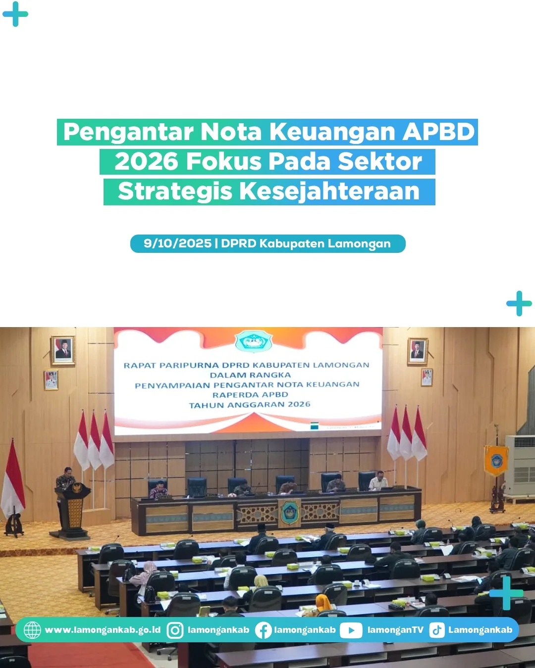 Foto: Pengantar Nota Keuangan APBD 2026 Fokus Pada Sektor Strategis Kesejahteraan