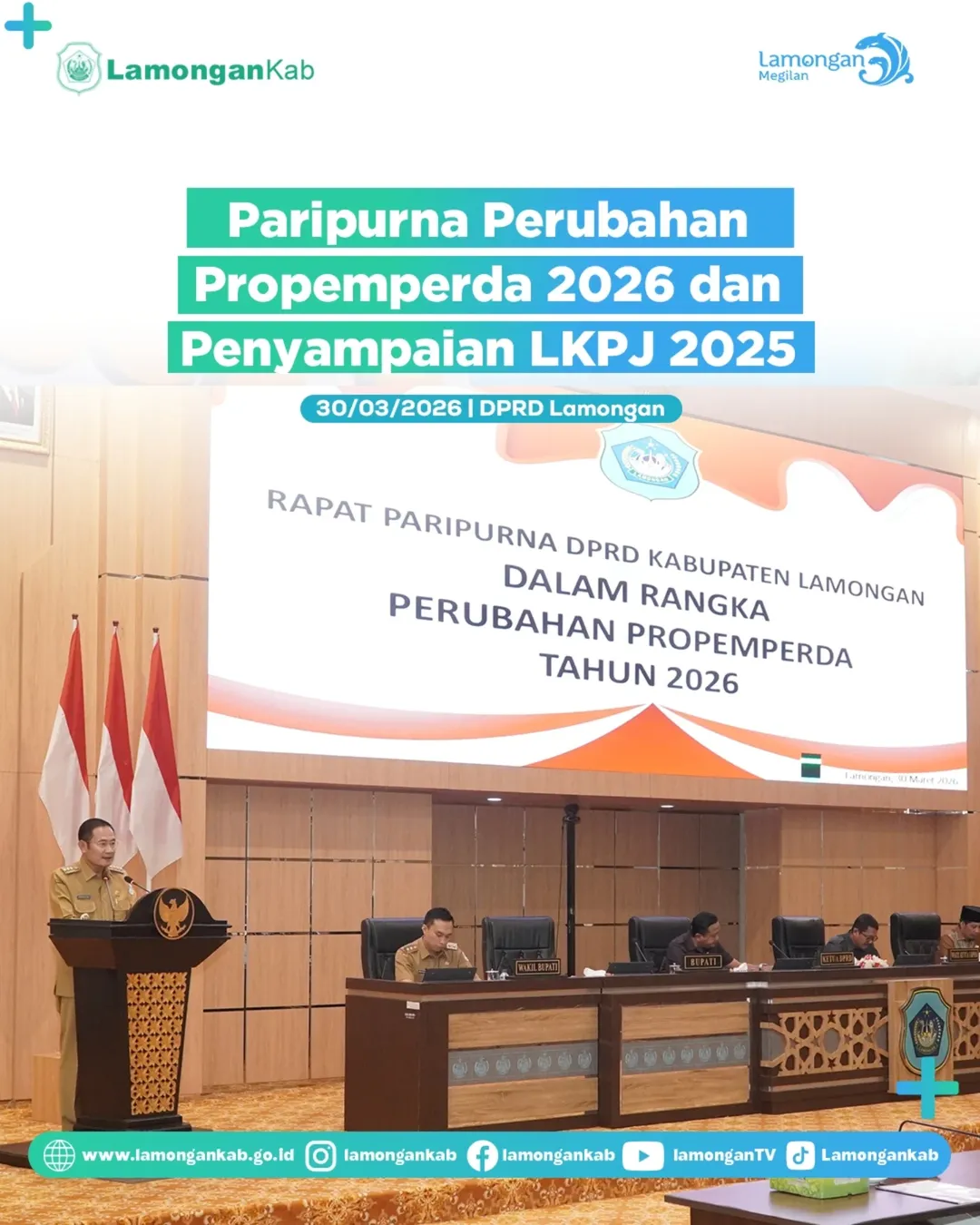 Foto: Paripurna Perubahan Propemperda 2026 dan Penyampaian LKPJ 2025
