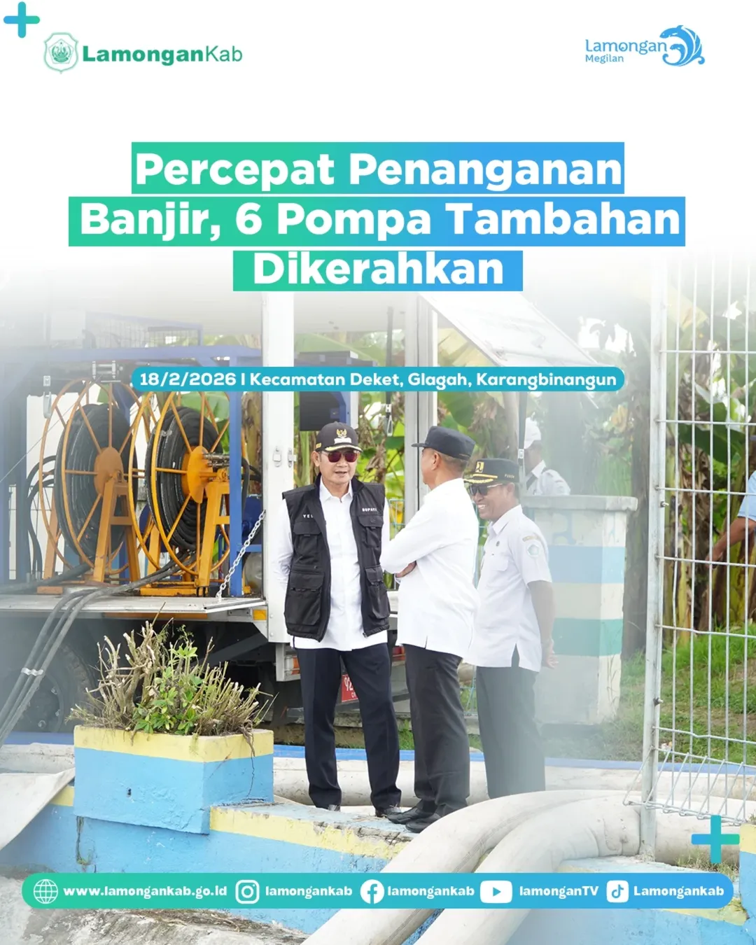 Foto: Percepat Penanganan Banjir, 6 Pompa Tambahan Dikerahkan