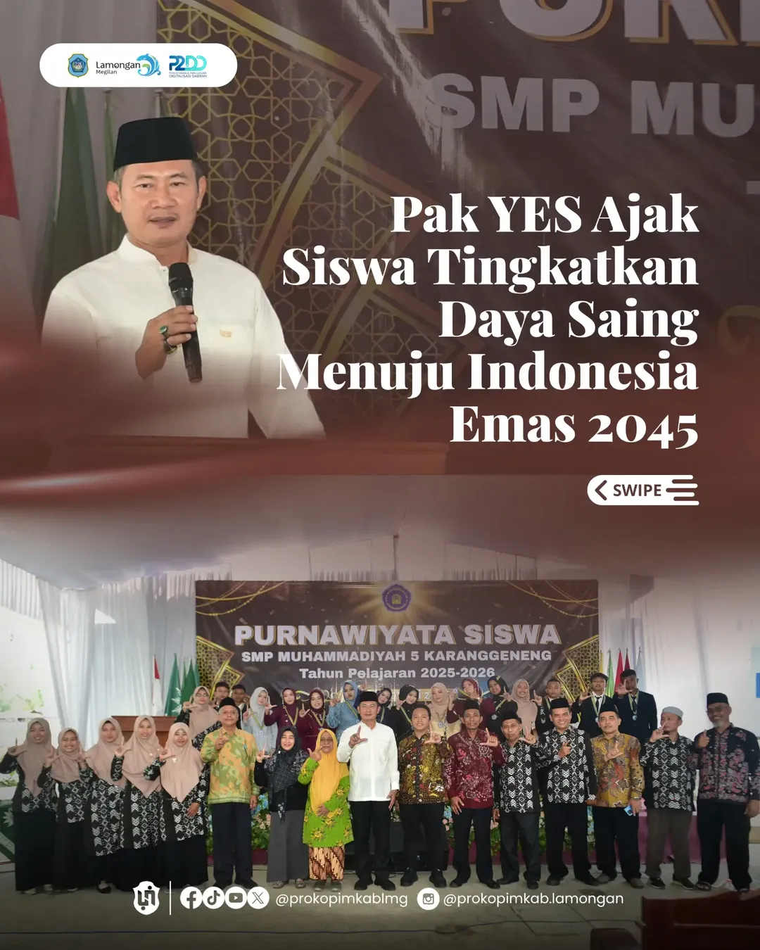 Foto: Pak YES Ajak Siswa Tingkatkan Daya Saing Menuju Indonesia Emas 2045