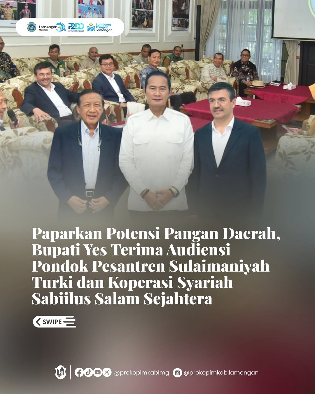 Foto: Paparkan Potensi Pangan Daerah, Bupati Yes Terima Audiensi Pondok Pesantren Sulaimaniyah Turki dan Koperasi Syariah Sabiilus Salam Sejahtera