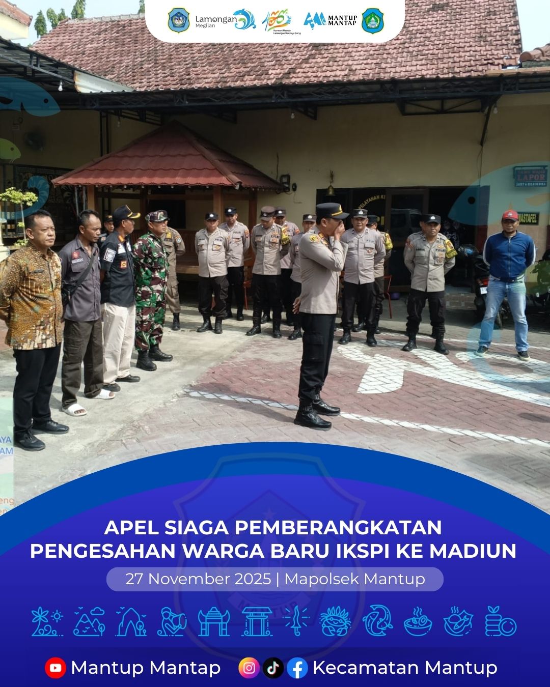 Foto: Apel Siaga Pemberangkatan Pengesahan Warga Baru IKSPI ke Madiun