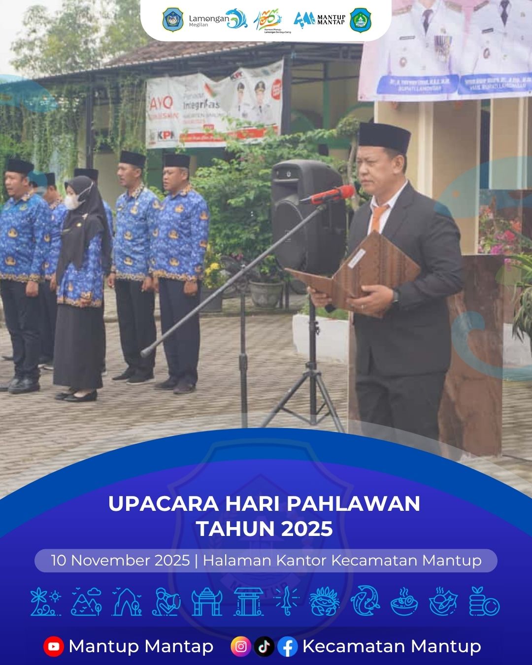 Foto: Semangat Kepahlawanan Menggelora dalam Upacara Peringatan Hari Pahlawan Tahun 2025 di Kecamatan Mantup