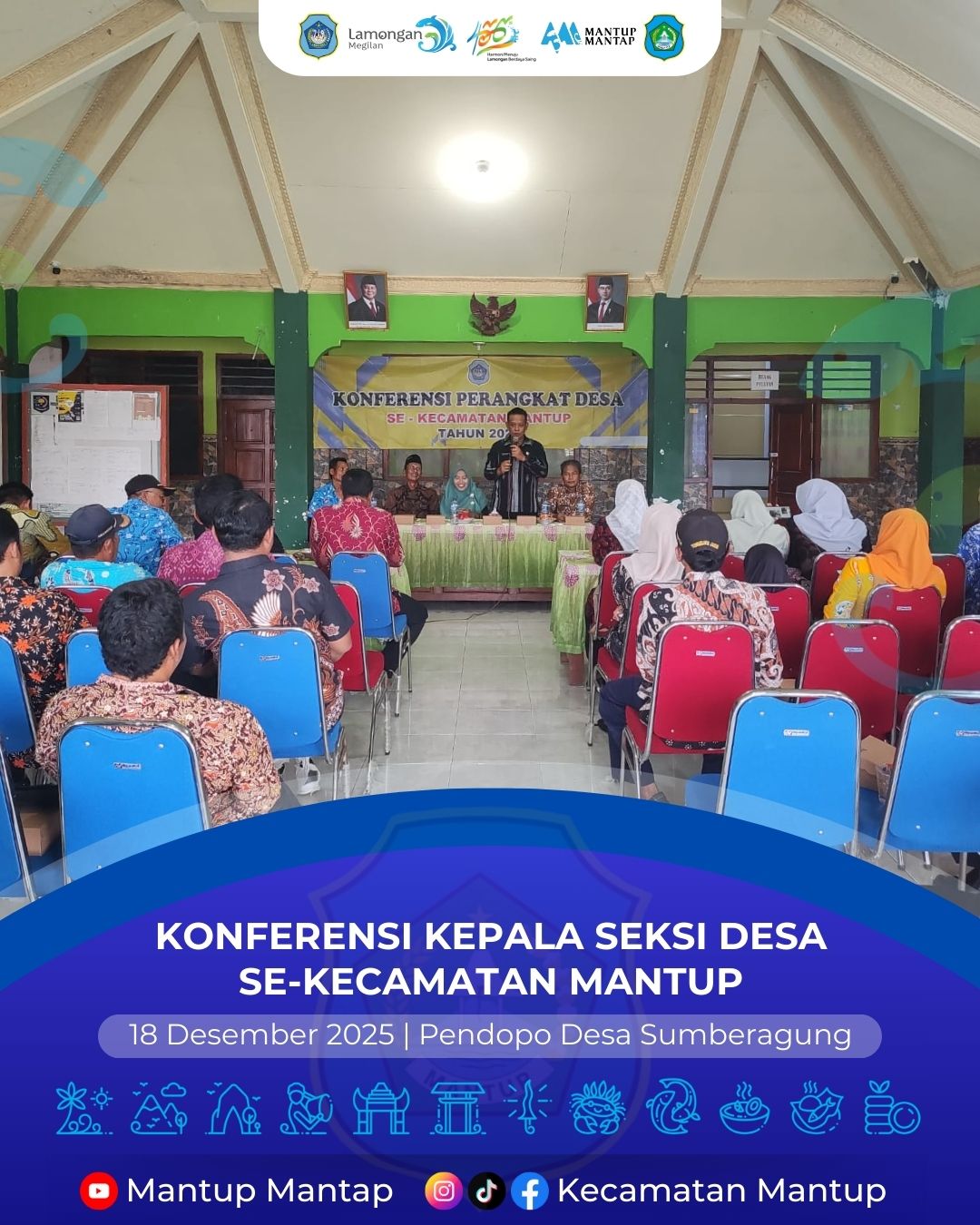 Foto: Konferensi Kepala Seksi Desa Se-Kecamatan Mantup