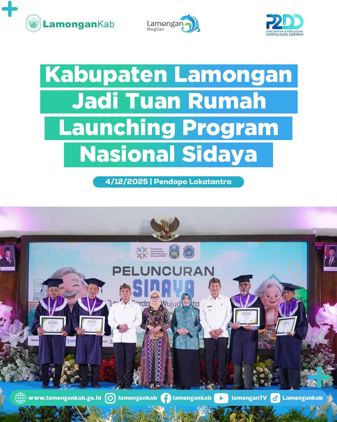 Foto: Kabupaten Lamongan Jadi Tuan Rumah Launching Program Nasional Sidaya