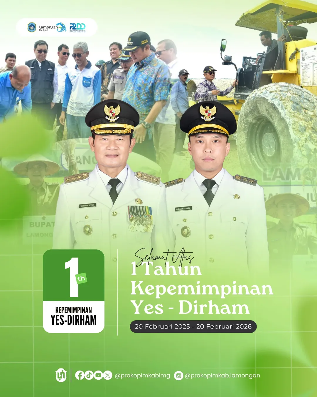 Foto: Hari ini, 1 tahun lalu, perjalanan pembangunan Lamongan yang berkelanjutan dimulai!