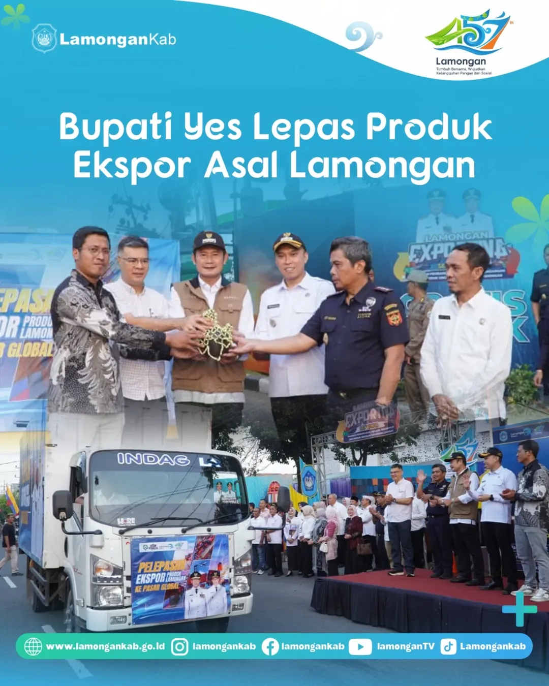 Foto: Bupati YES Lepas Produk Ekspor Asal Lamongan