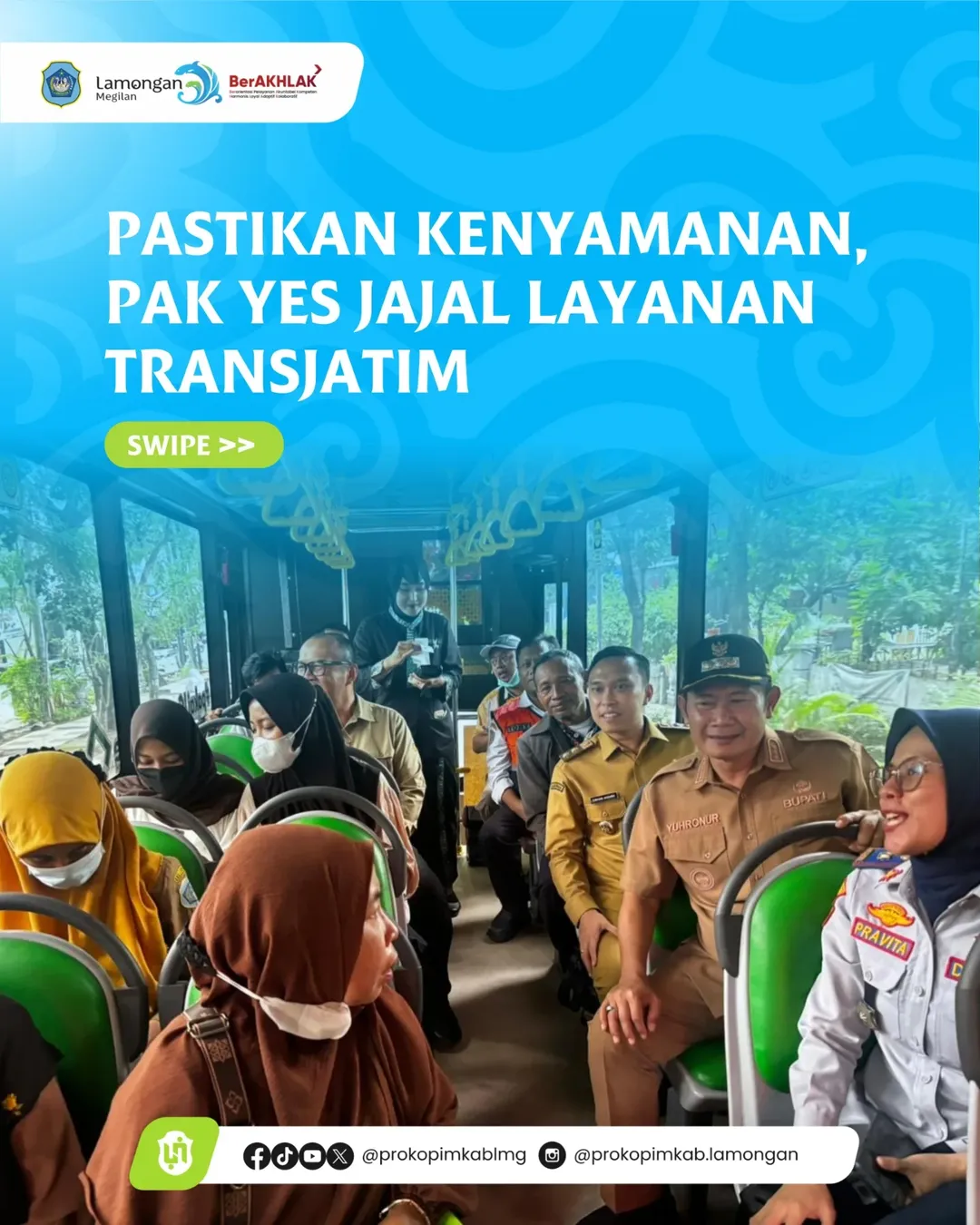 Foto: Pastikan Kenyamanan, Pak YES Jajal Layanan Transjatim