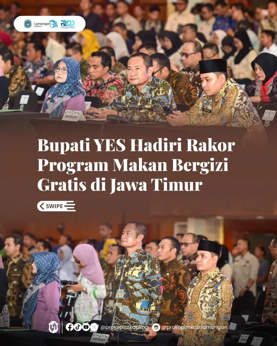 Foto: Bupati YES Hadiri Rakor Program Makan Bergizi Gratis di Jawa Timur