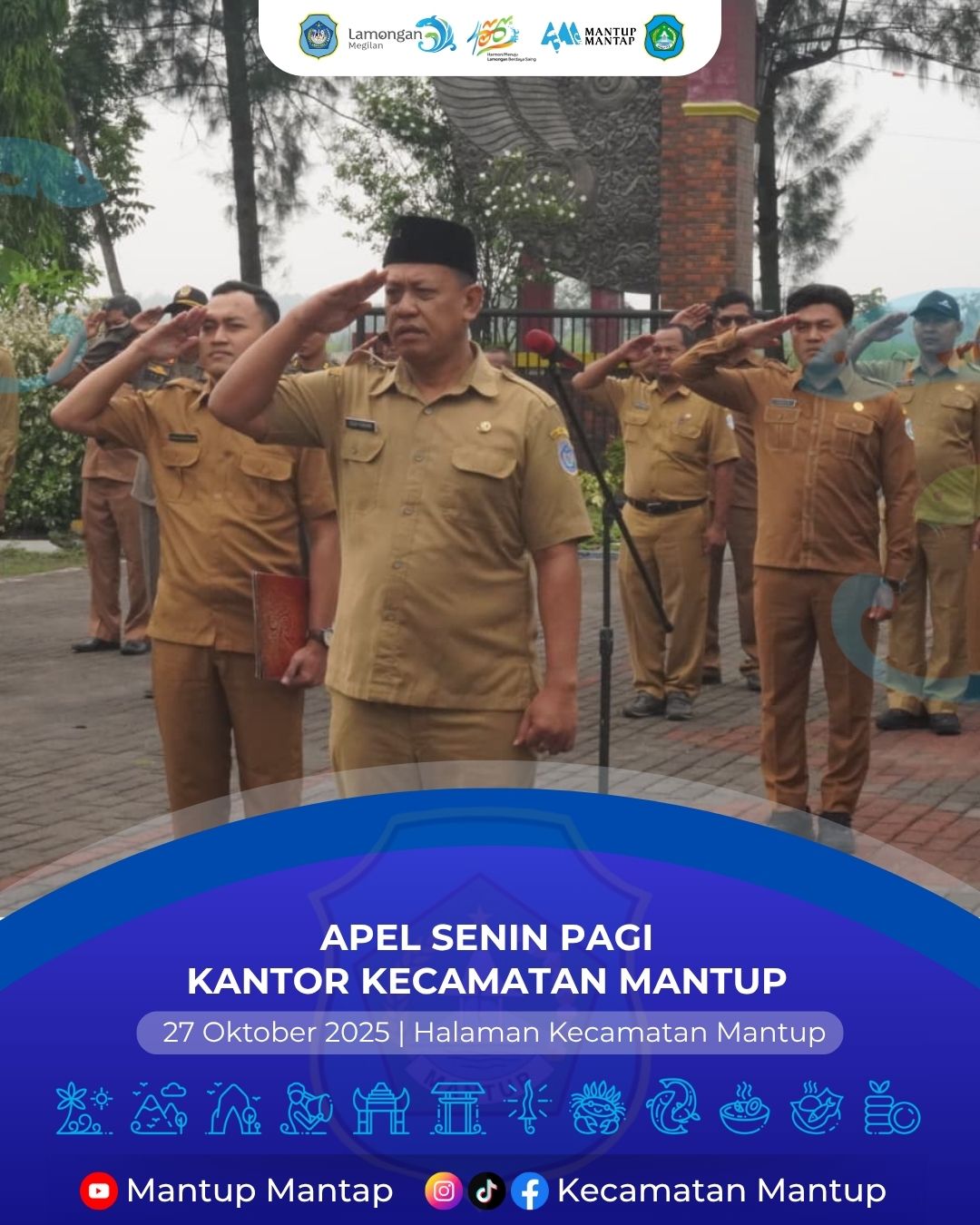 Foto: Apel Senin Pagi, Kantor Kecamatan Mantup
