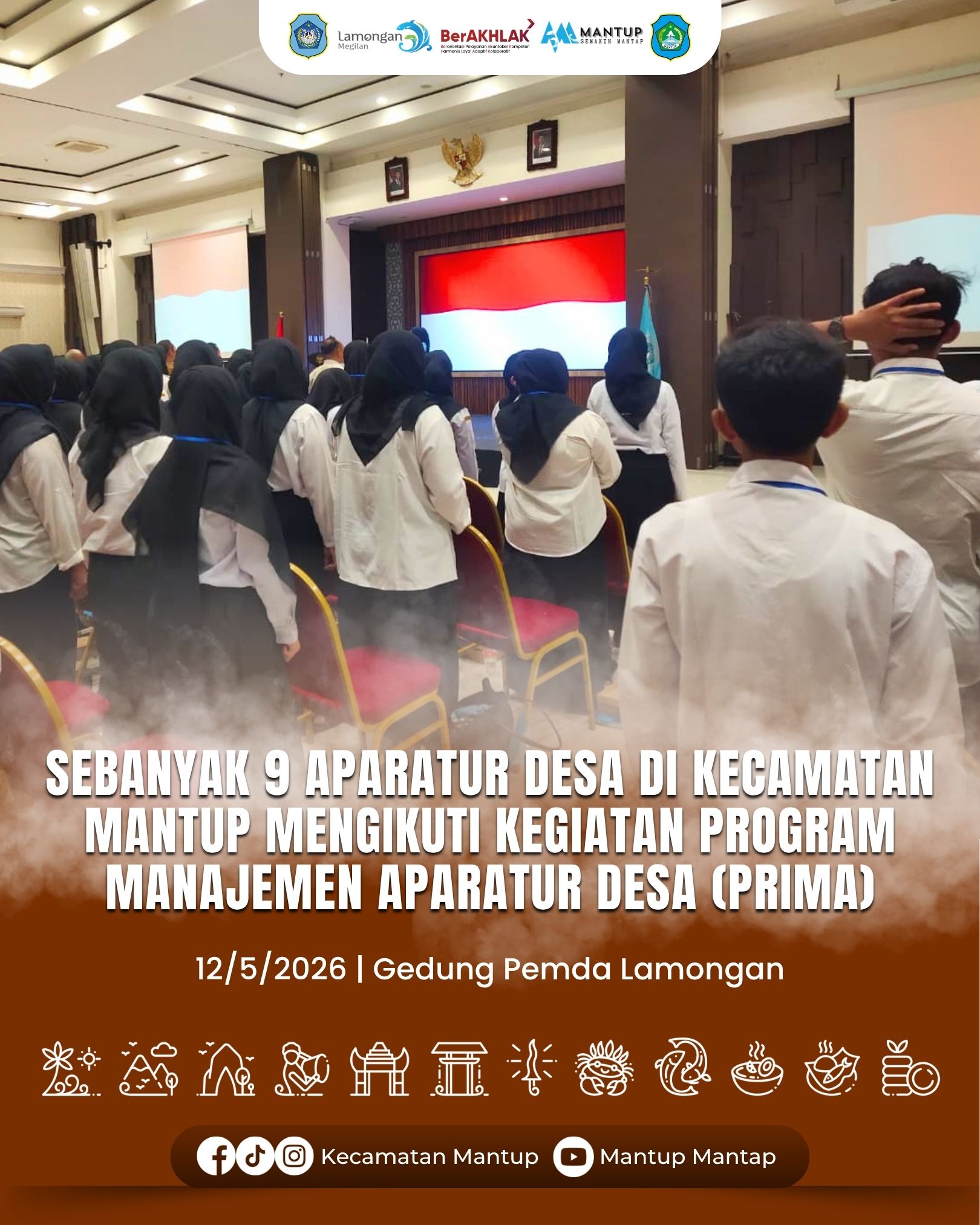 Foto: Sebanyak 9 Aparatur Desa di Kecamatan Mantup Mengikuti Kegiatan Program Manajemen Aparatur Desa (PRIMA)