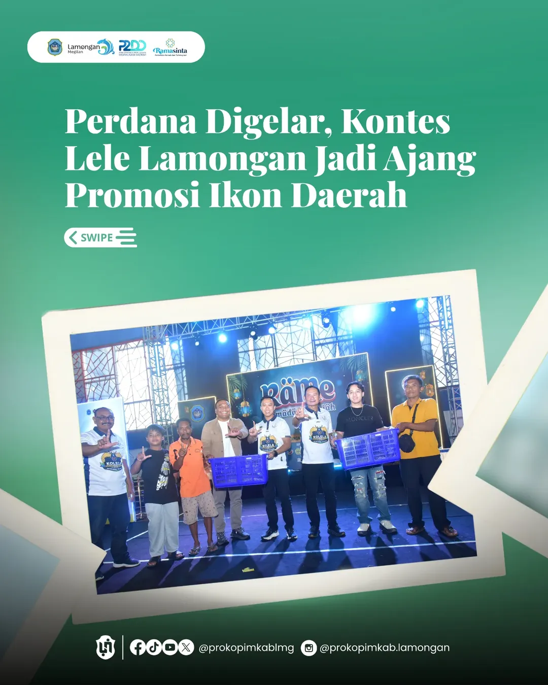 Foto: Perdana digelar, Kontes Lele Lamongan Jadi Ajang Promosi Ikon Daerah