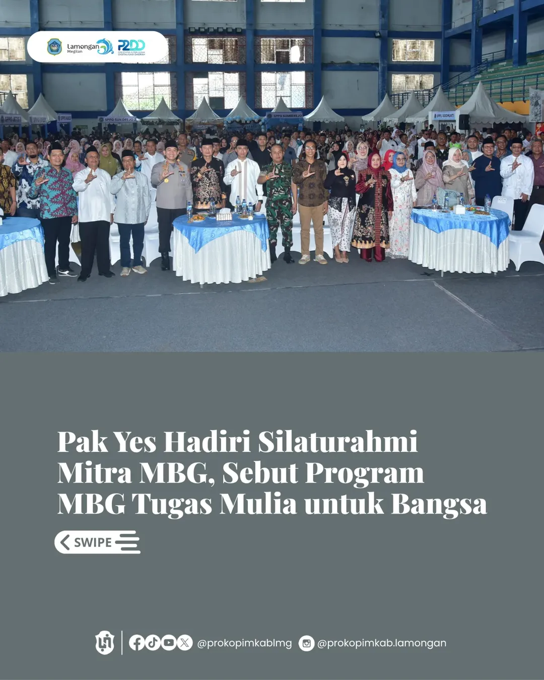 Foto: Pak Yes Hadiri Silaturahmi MBG, Sebut Program MBG Adalah Tugas Mulia untuk Bangsa