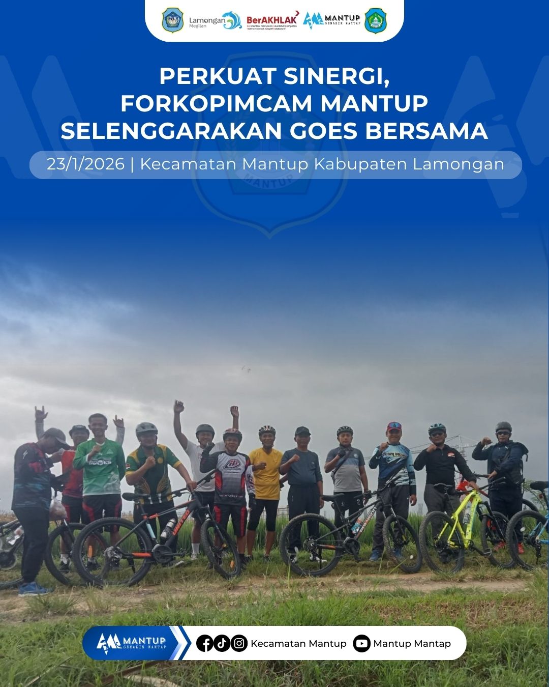 Foto: Perkuat Sinergi, Forkopimcam Mantup Selenggarakan Goes Bersama