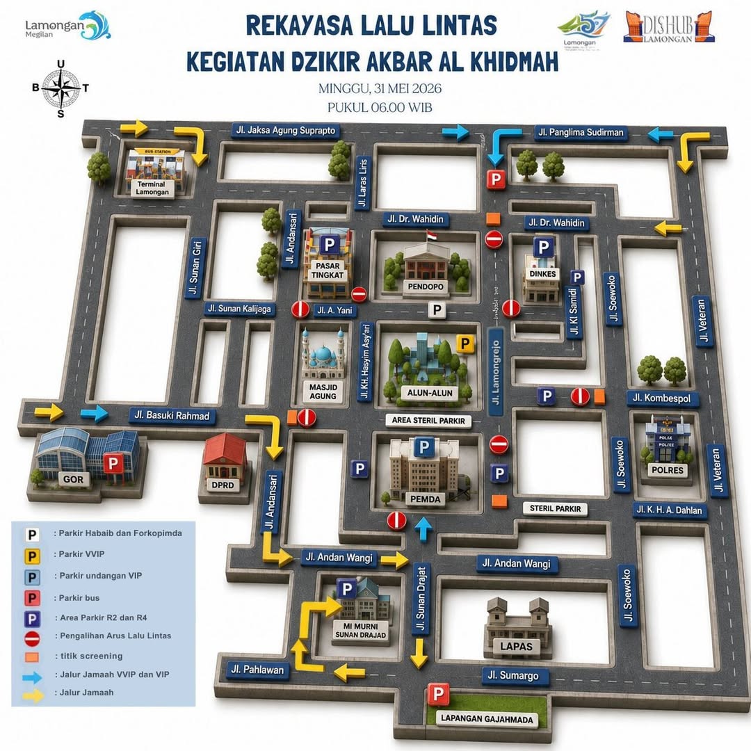 Foto: Rekayasa Lalu Lintas Dzikir Akbar Al Khidmah