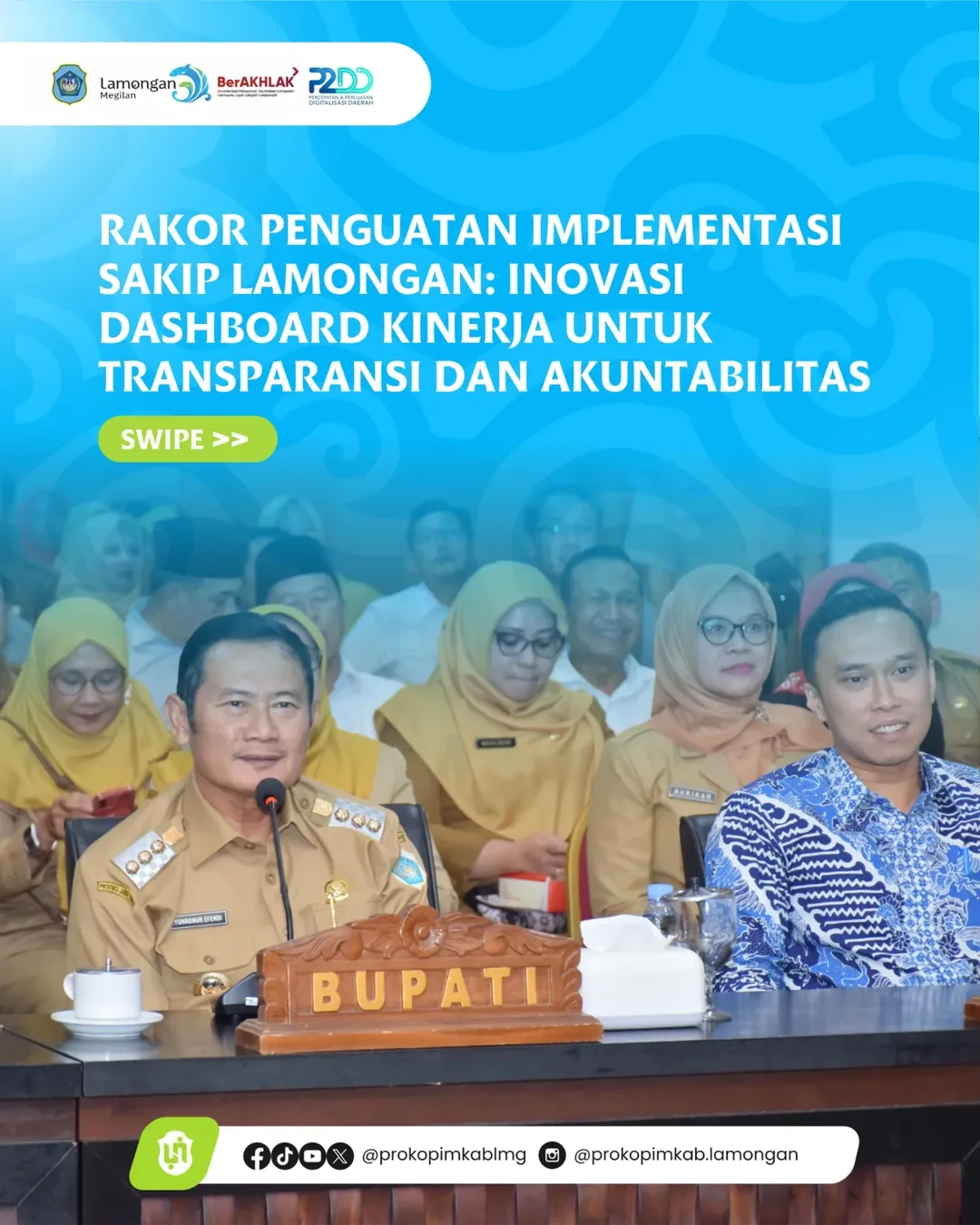 Foto: Rakor Penguatan Implementasi SAKIP Lamongan: Inovasi Dashboard Kinerja untuk Transparansi dan Akuntabilitas