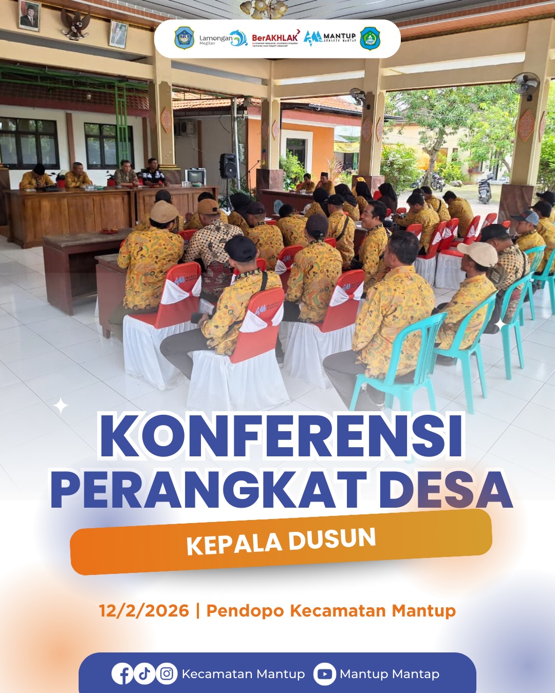 Foto: Tingkatkan Koordinasi, Pemerintah Kecamatan Mantup Gelar Konferensi Kepala Dusun se-Kecamatan Mantup