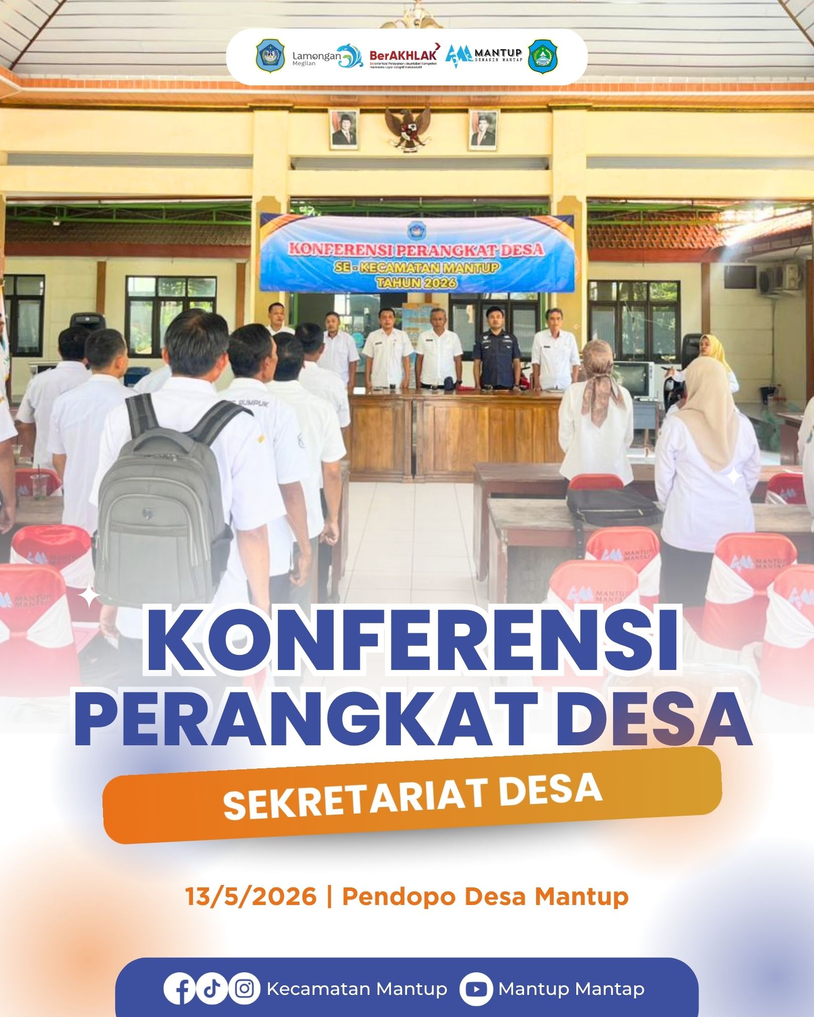 Foto: Konferensi Sekretariat Desa se-Kecamatan Mantup, Camat Mantup Tekankan Percepatan Pembayaran PBB