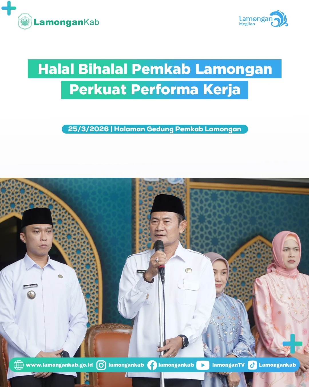 Foto: Halal Bihalal Pemkab Lamongan Perkuat Peforma Kerja