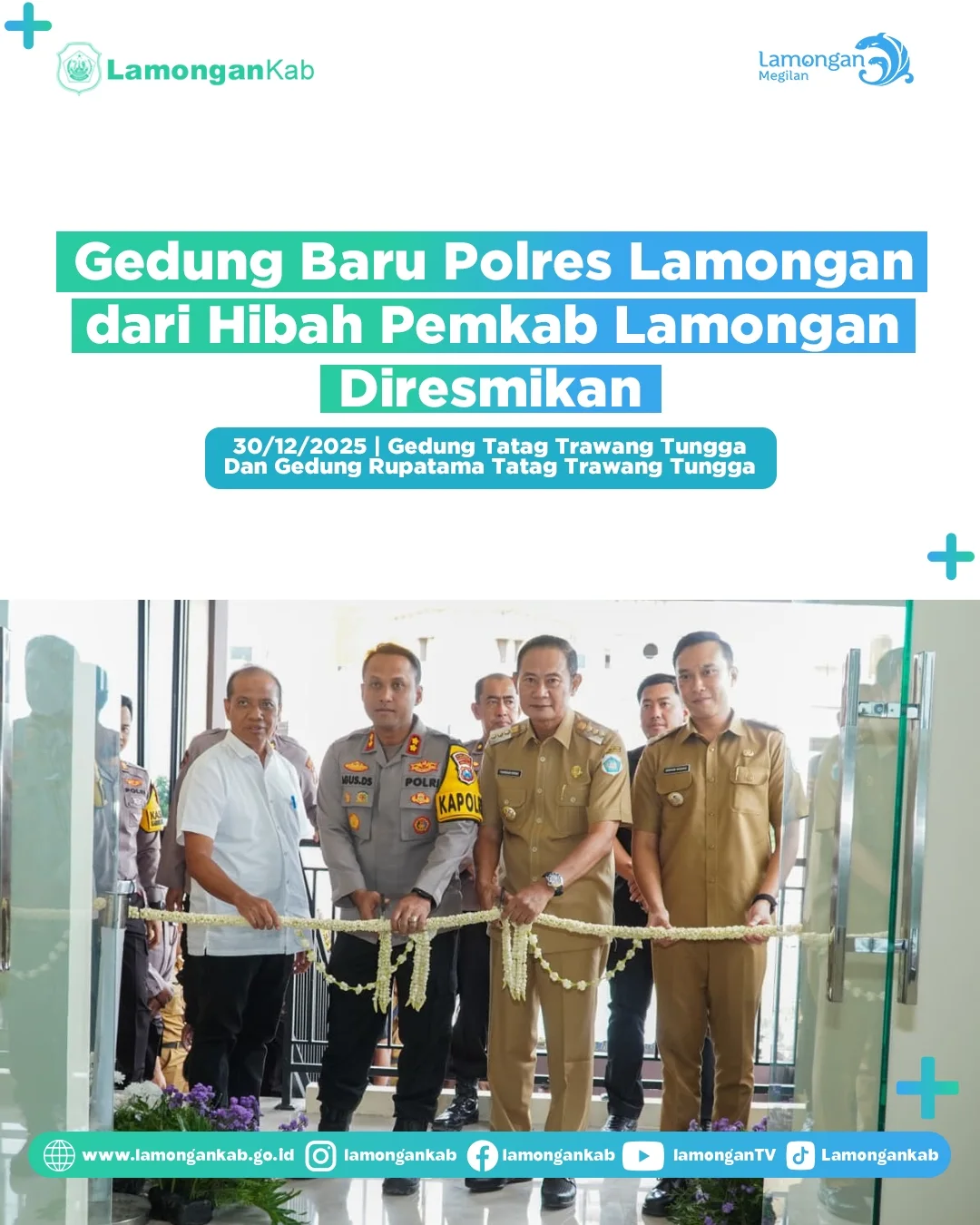 Foto: Gedung Baru Polres Lamongan dari Hibah Pemkab Lamongan Diresmikan