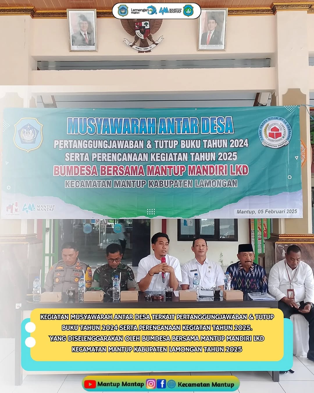 Kegiatan Musyawarah Antar Desa Terkait Pertanggungjawaban & Tutup Buku Tahun 2024