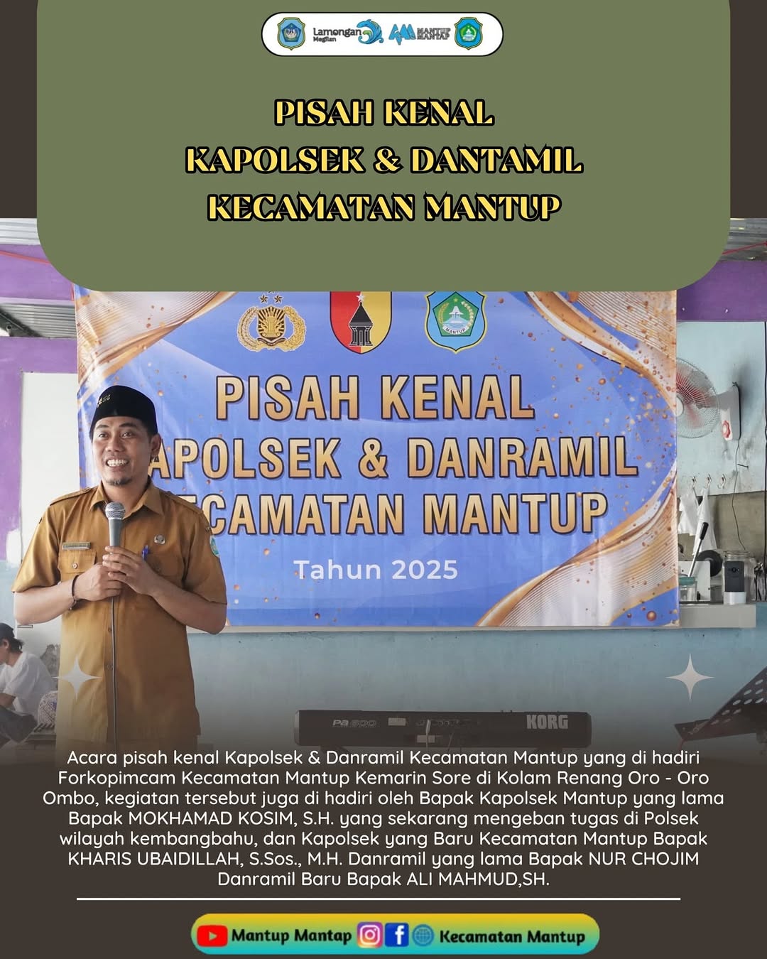 Pisah Kenal Kapolsek Mantup & Danramil Mantup
