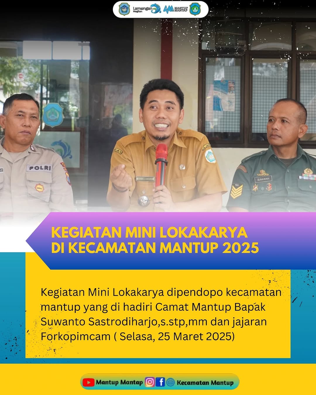 Mini lokakarya di Kecamatan Mantup 2025