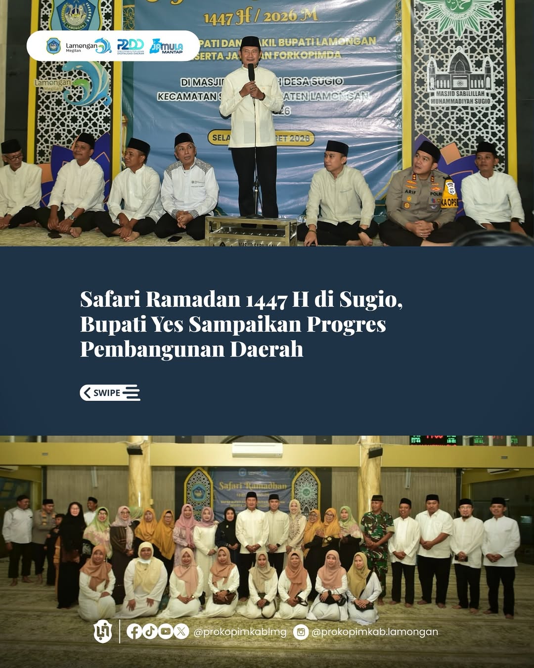 Foto: Safari Ramadan 1447 H di Sugio, Bupati Yes Sampaikan Progres Pembangunan Daerah