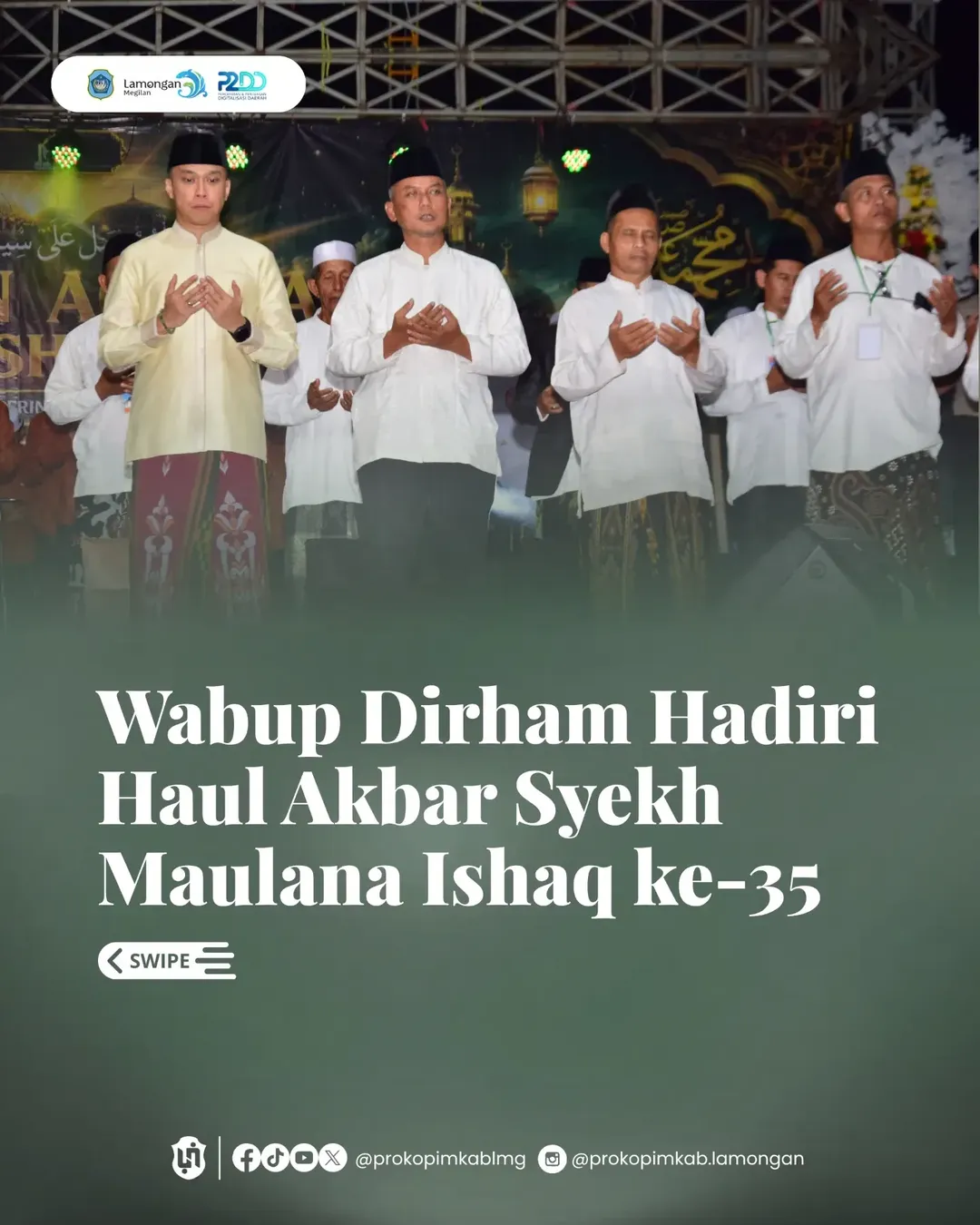 Foto: Wabup Dirham Hadiri Haul Akbar Syekh Maulana Ishaq ke-35