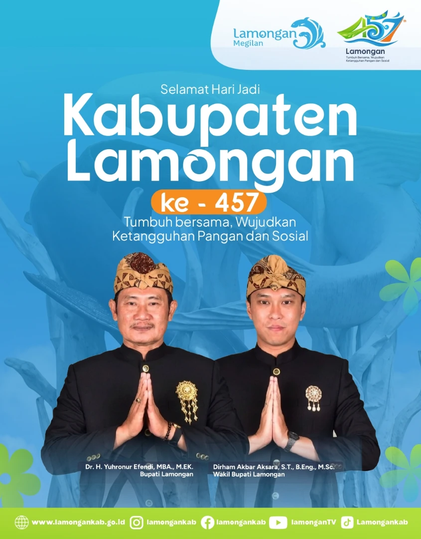 Foto: Selamat Hari Jadi Kabupaten Lamongan ke-457