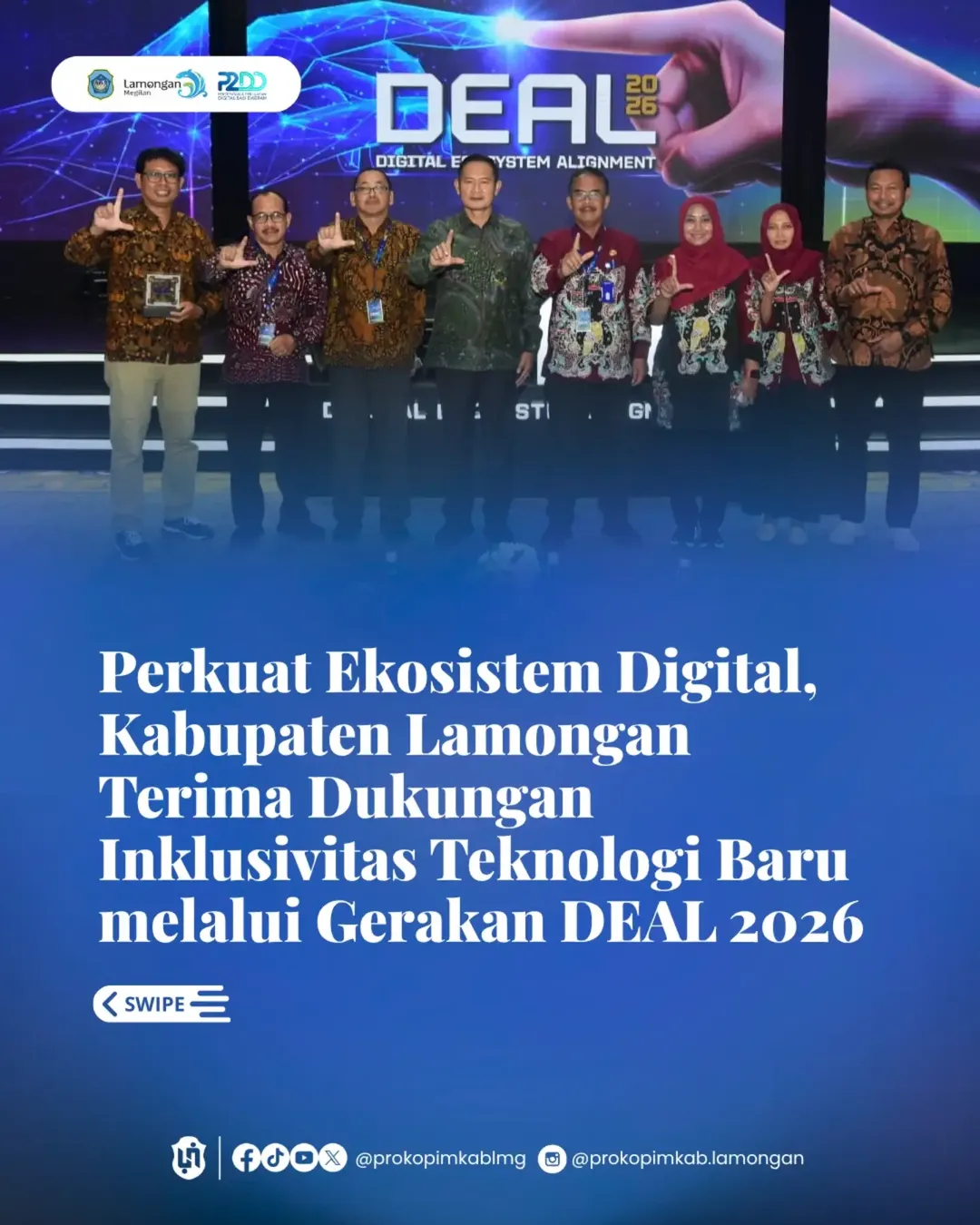 Foto: Perkuat Ekosistem Digital, Kabupaten Lamongan Terima Dukungan Inklusivitas Teknologi Baru melalui Gerakan DEAL 2026