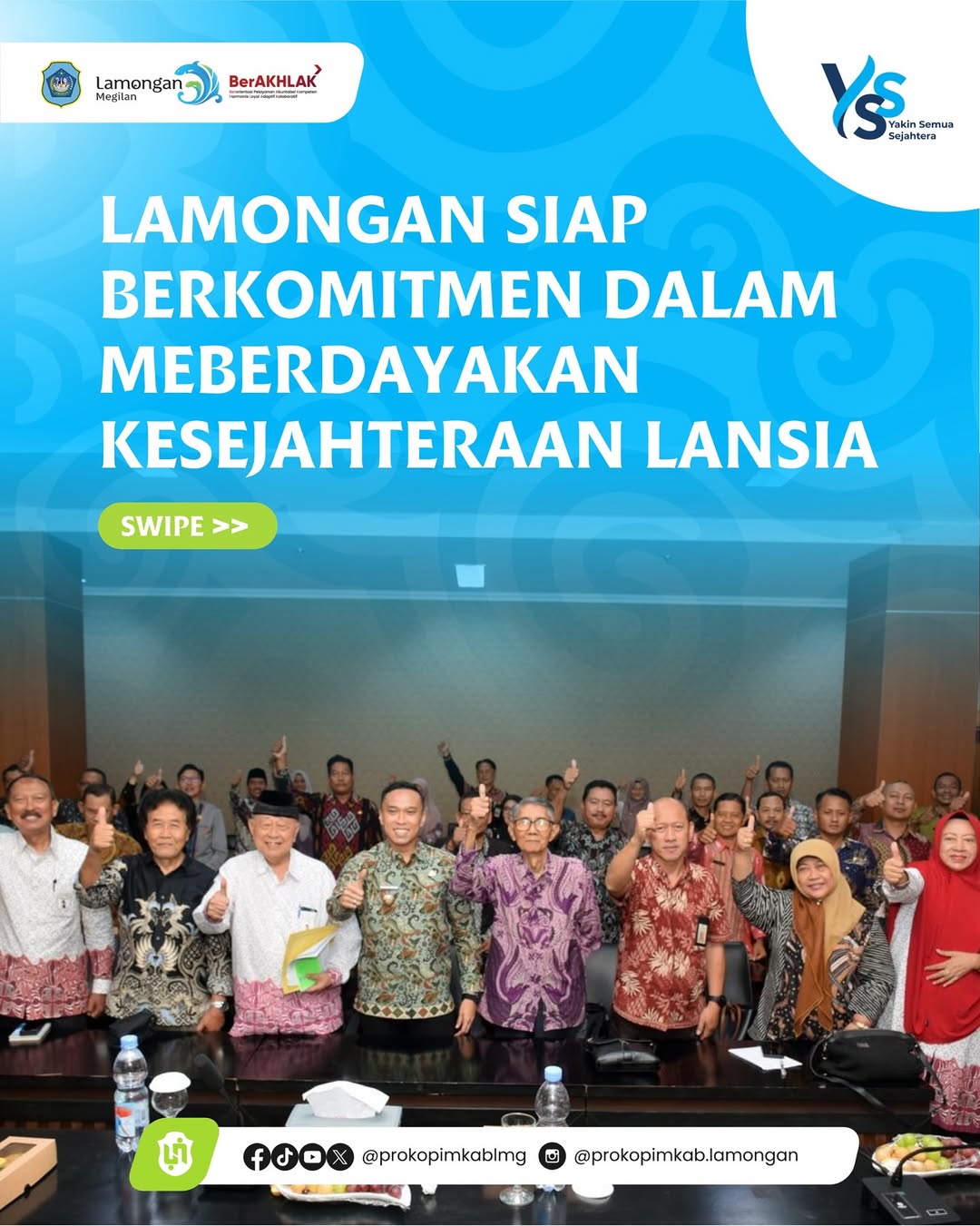 Foto: Lamongan Siap Berkomitmen dalam Meberdayakan Kesejahteraan Lansia