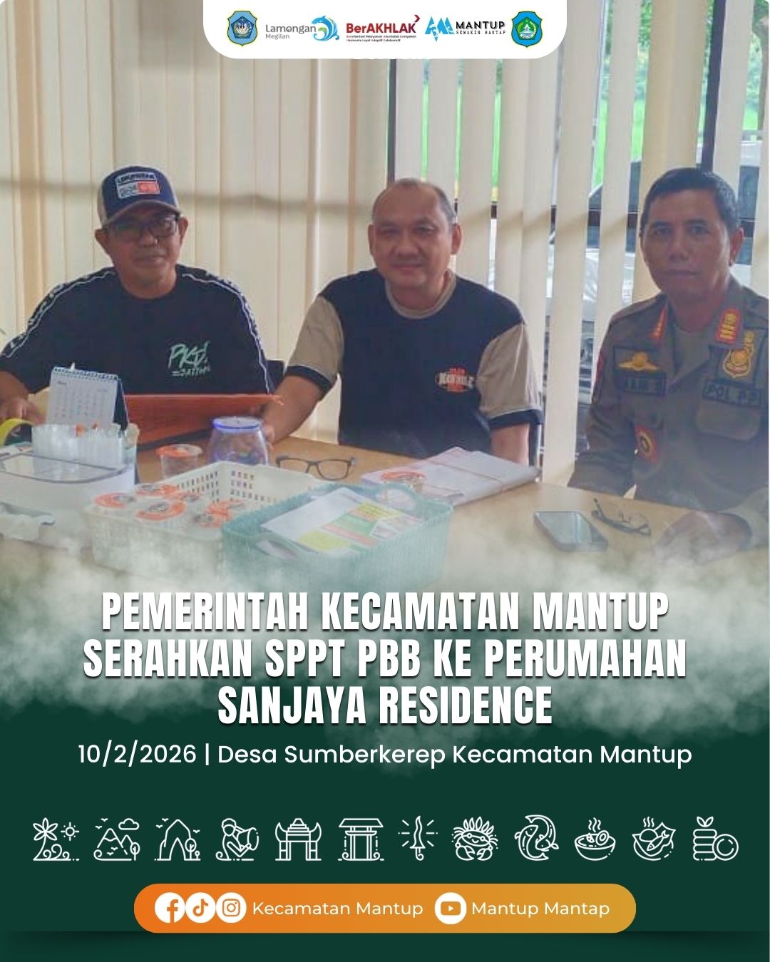 Foto: Pemerintah Kecamatan Mantup Serahkan SPPT PBB ke Perumahan Sanjaya Residence
