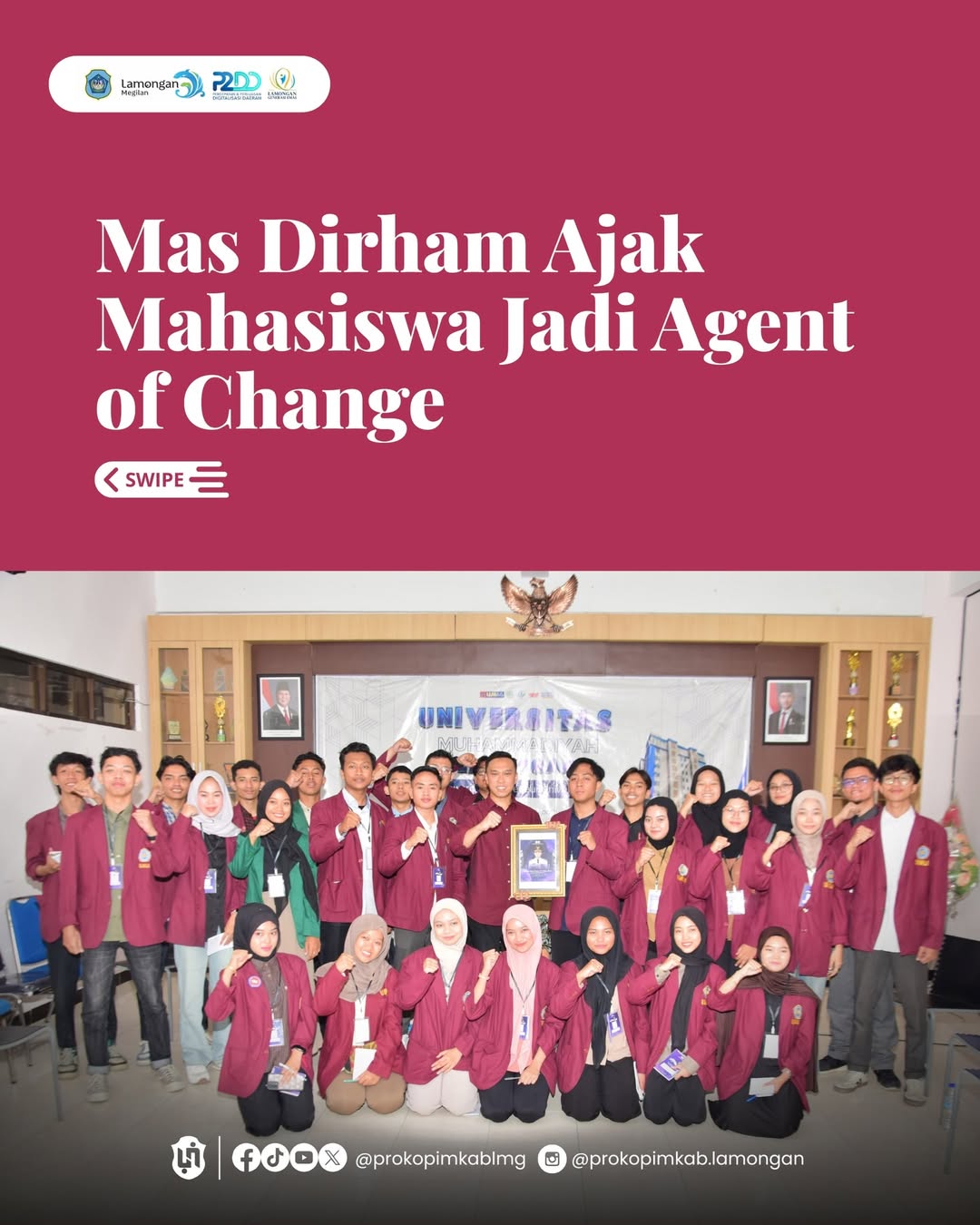 Foto: Mas Dirham Ajak Mahasiswa Jadi Agent of Change