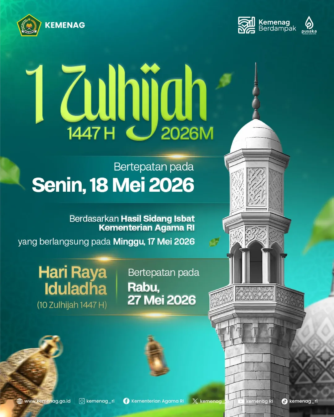 Foto: 1 Zulhijah 1447 H / 2026 M