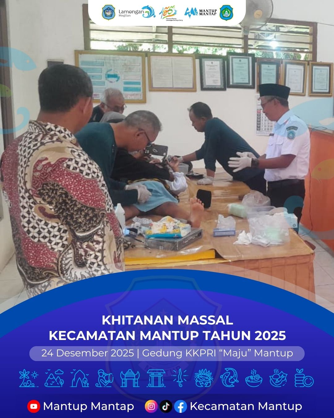 Foto: Khitanan Massal Kecamatan Mantup Tahun 2025 Berjalan Lancar dan Khidmat
