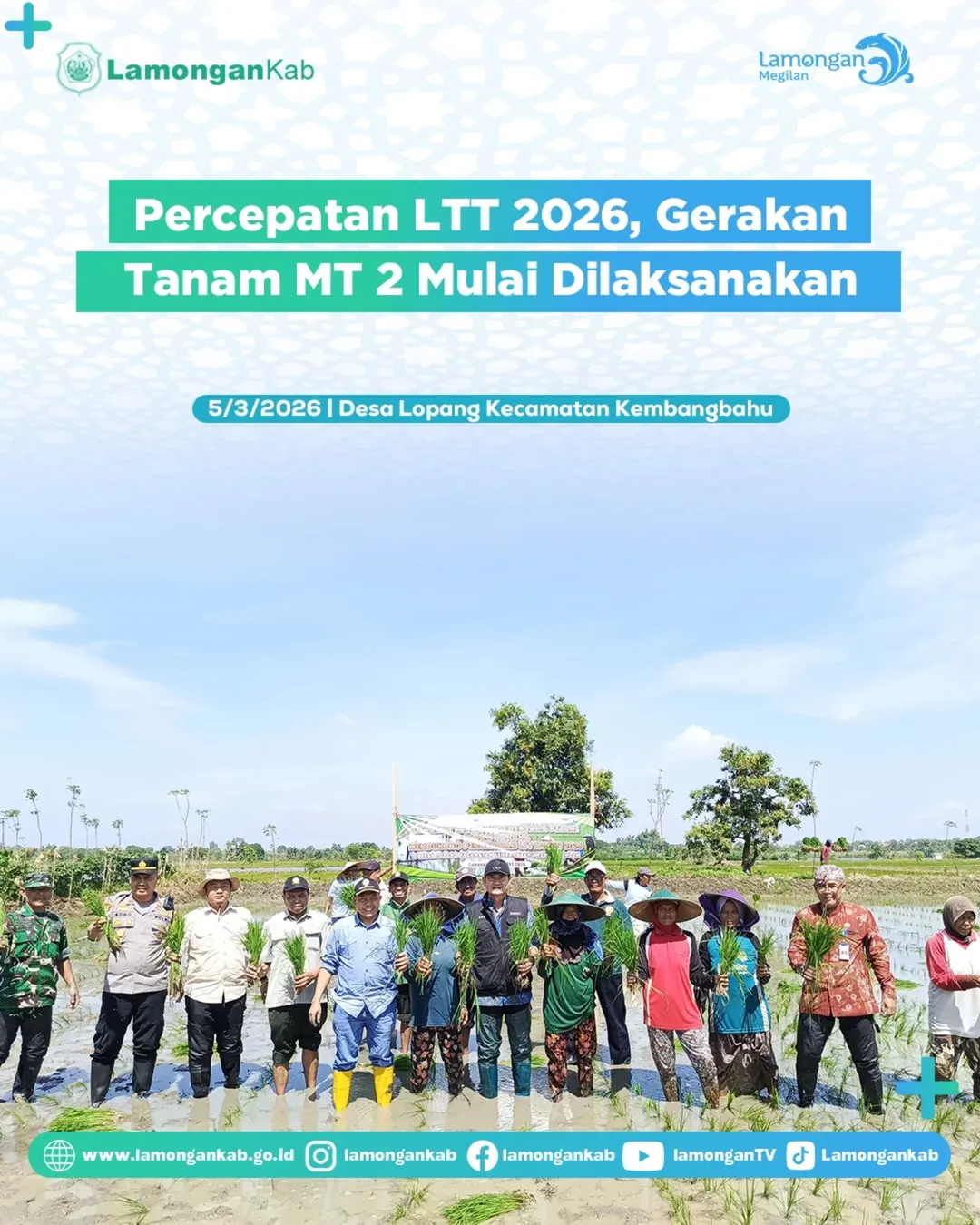 Foto: Percepatan LTT 2026, Gerakan Tanam MT 2 Mulai Dilaksanakan