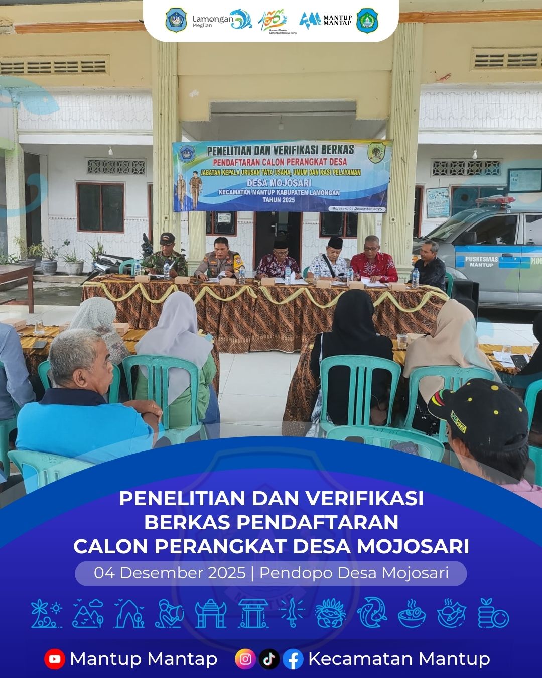 Foto: Penelitian dan Verifikasi Berkas Pendaftaran Calon Perangkat Desa Mojosari
