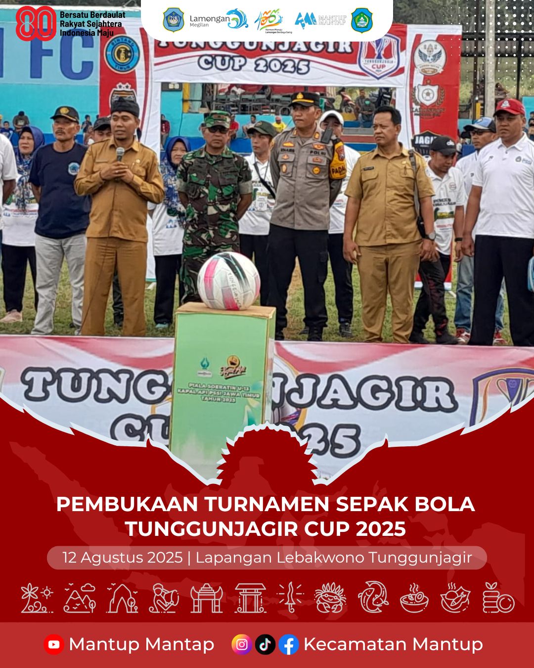 Foto: Pembukaan Turnamen Sepak Bola Tunggunjagir Cup 2025