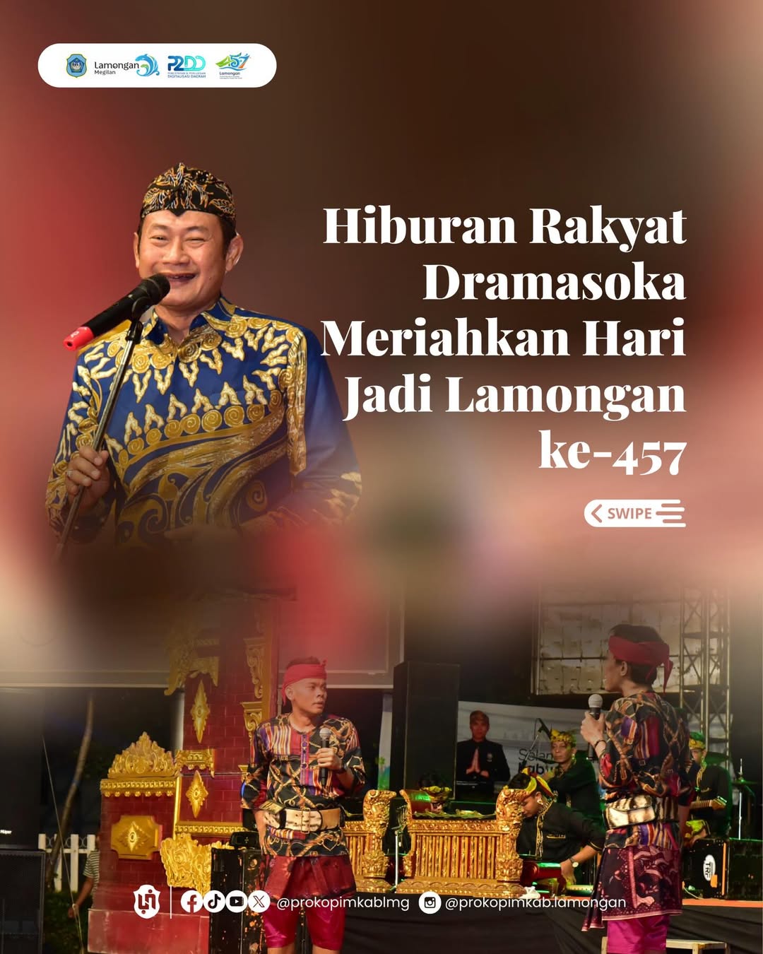 Foto: Hiburan Rakyat Dramasoka Meriahkan Hari Jadi Lamongan ke-457