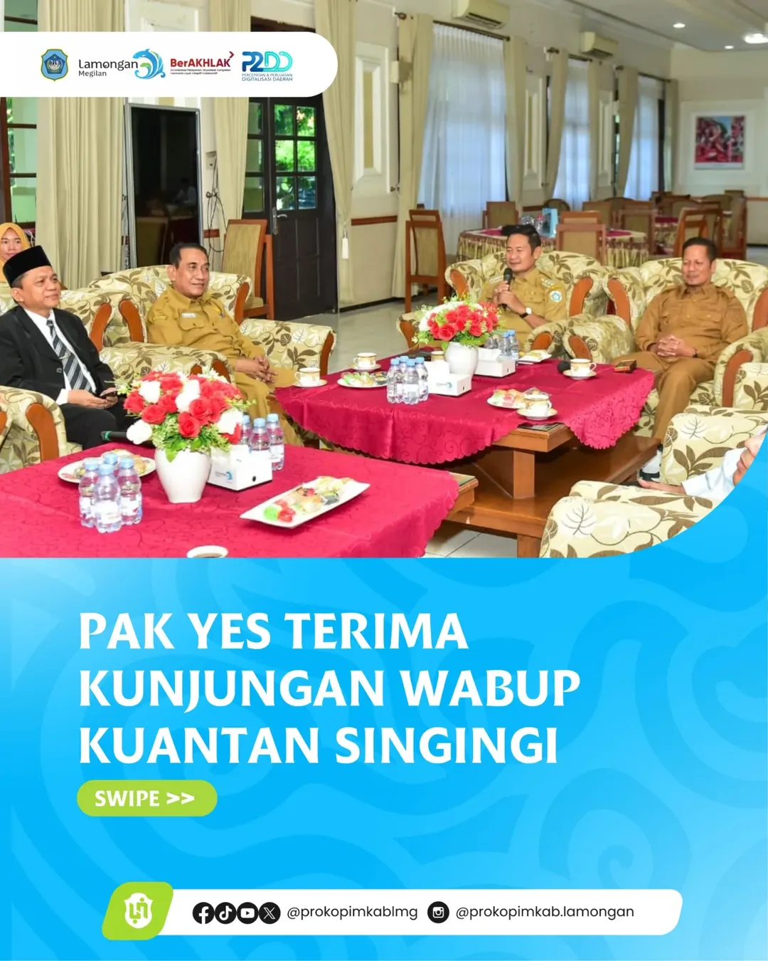 Foto: Pak YES Terima Kunjungan Wabup Kuantan Singingi