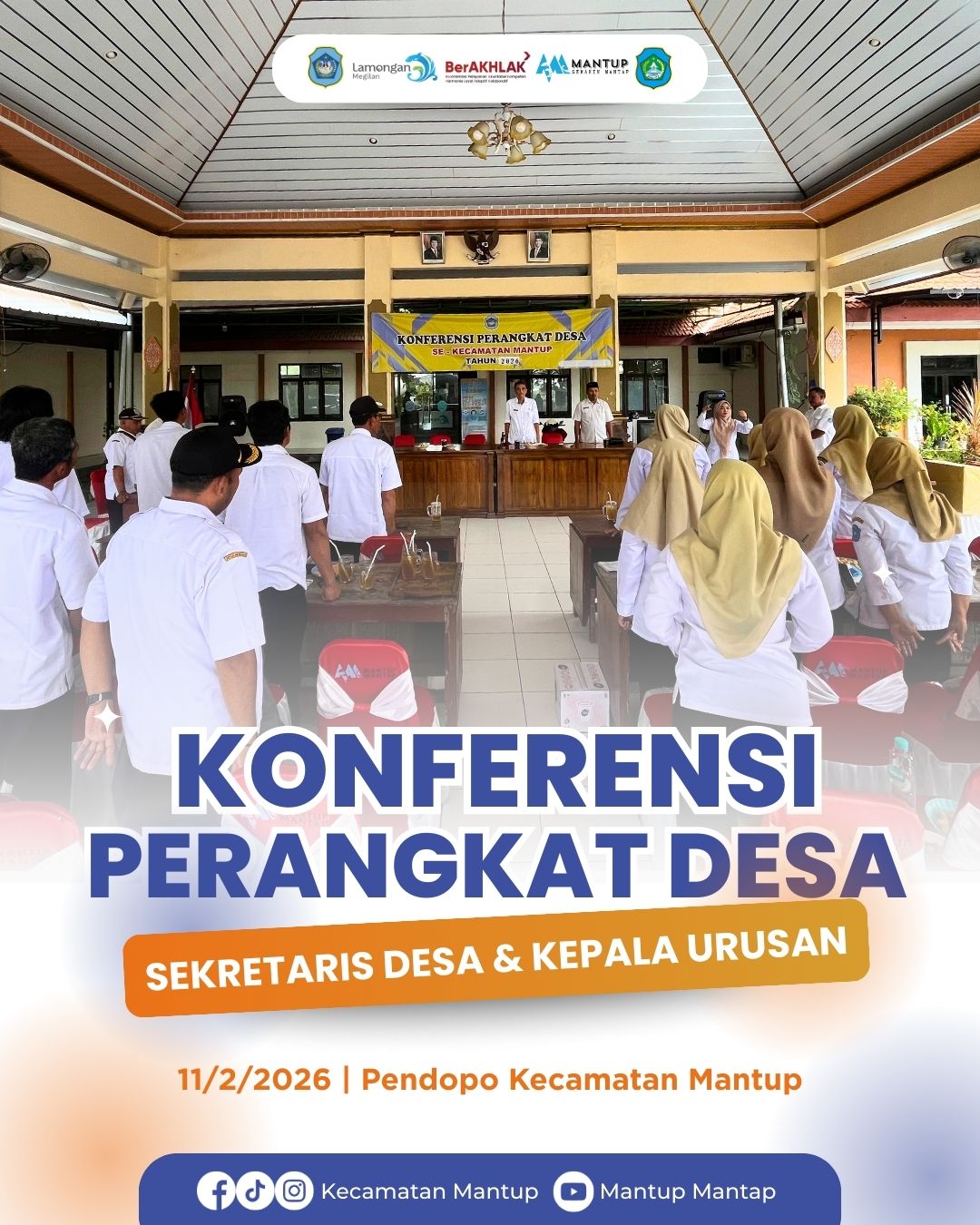 Foto: Konferensi Kepala Urusan dan Sekretaris Desa se-Kecamatan Mantup