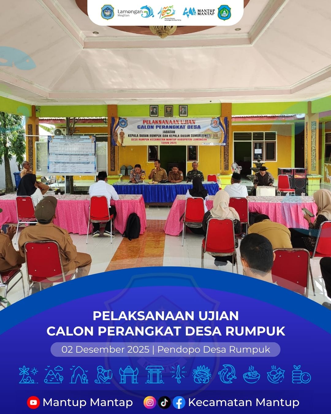 Foto: Pelaksanaan Ujian Calon Perangkat Desa Rumpuk