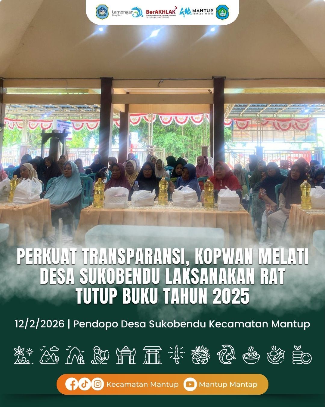 Foto: Perkuat Transparansi, Koperasi Wanita Melati Desa Sukobendu Laksanakan RAT Tutup Buku Tahun 2025
