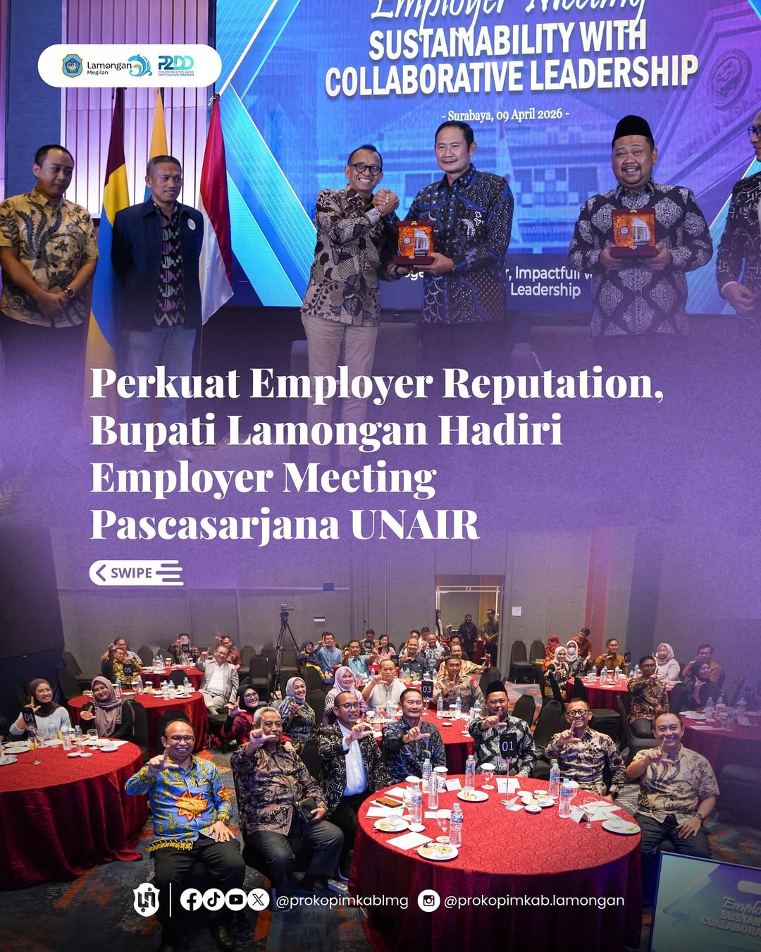 Foto: Perkuat Employer Reputation, Bupati Lamongan Hadiri Employer Meeting Pascasarjana UNAIR