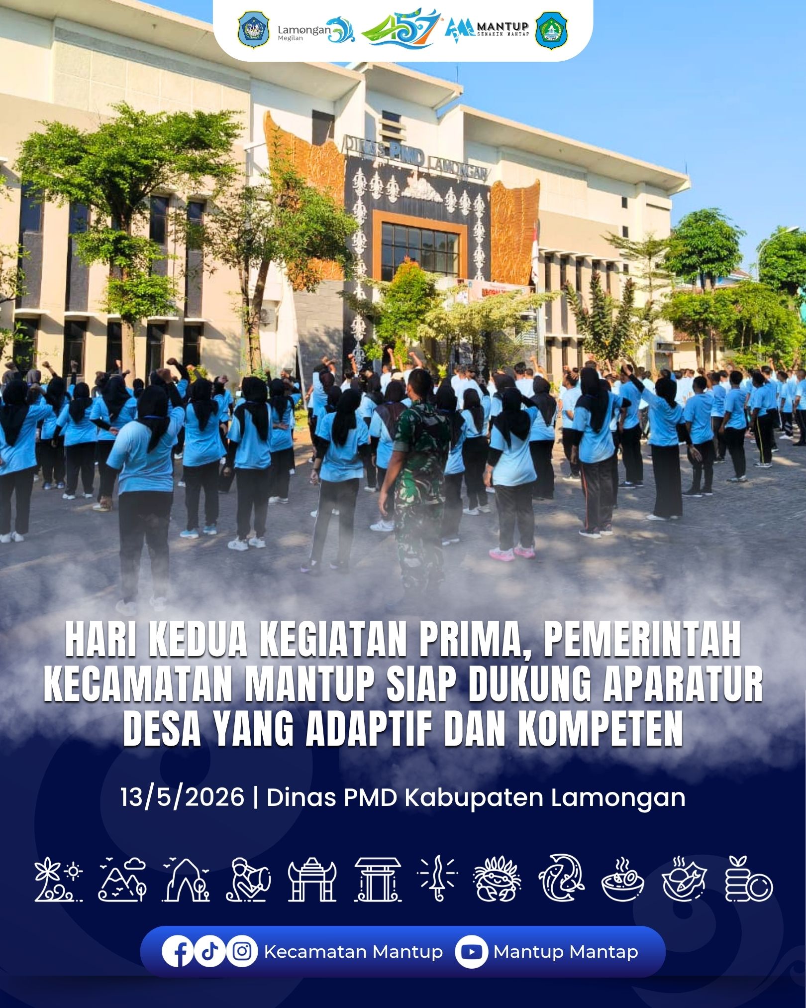 Foto: Hari Kedua Kegiatan PRIMA, Pemerintah Kecamatan Mantup Siap Dukung Aparatur Desa yang Adaptif dan Kompeten