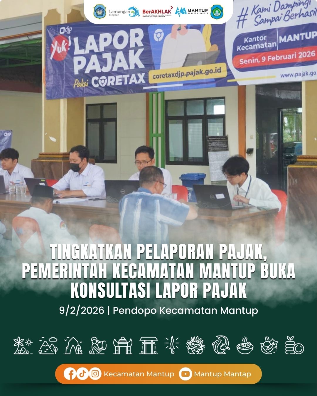 Foto: Tingkatkan Pelaporan Pajak, Pemerintah Kecamatan Mantup Buka Konsultasi Lapor Pajak