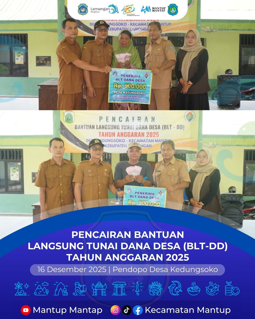 Foto: Pencairan Bantuan Langsung Tunai Dana Desa (BLT-DD) Tahun Anggaran 2025 - Desa Kedungsoko
