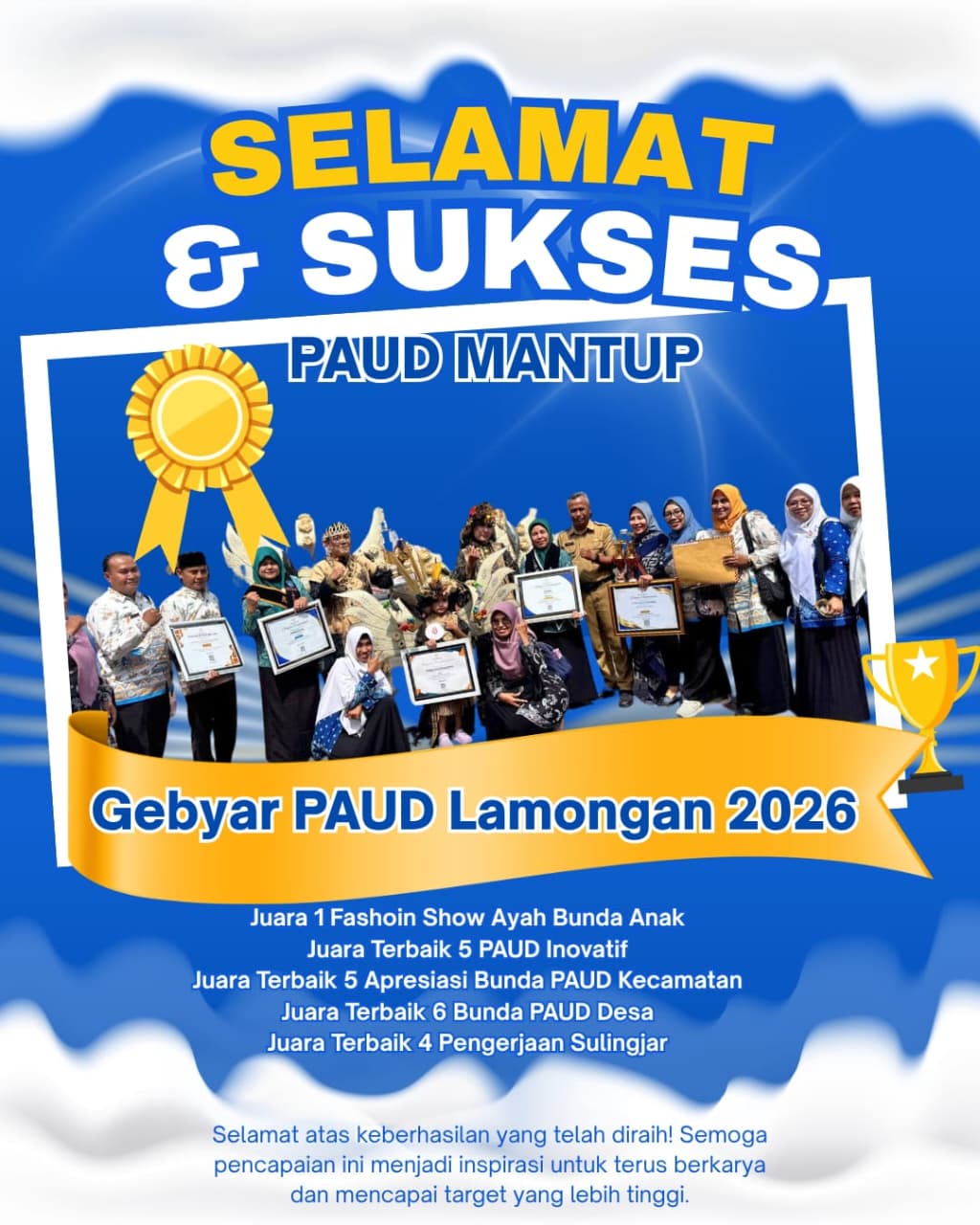 Foto: SELAMAT DAN SUKSES!!