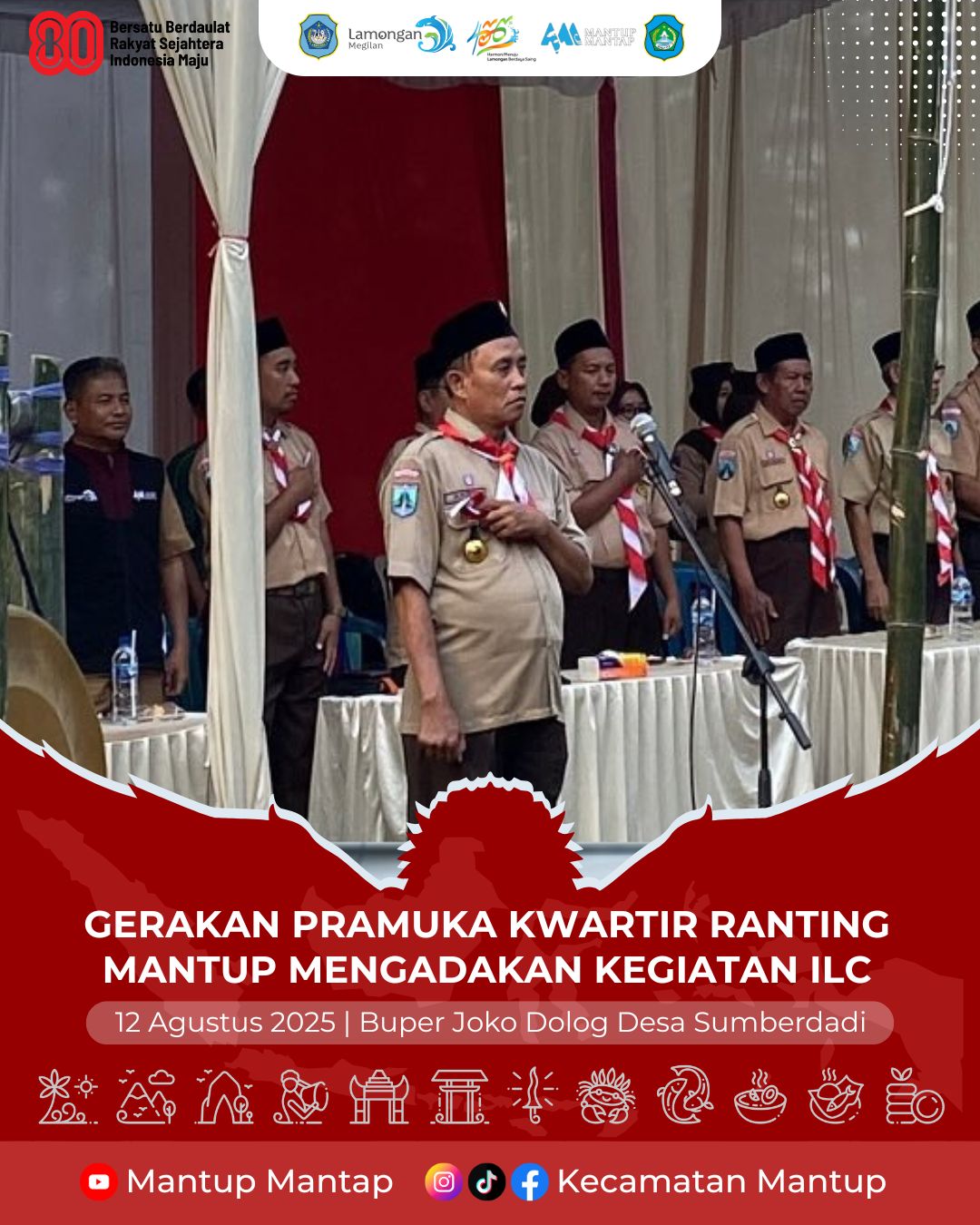 Foto: Gerakan Pramuka Kwartir Ranting Mantup Mengadakan Inspirational Leadership Camp (ILC)